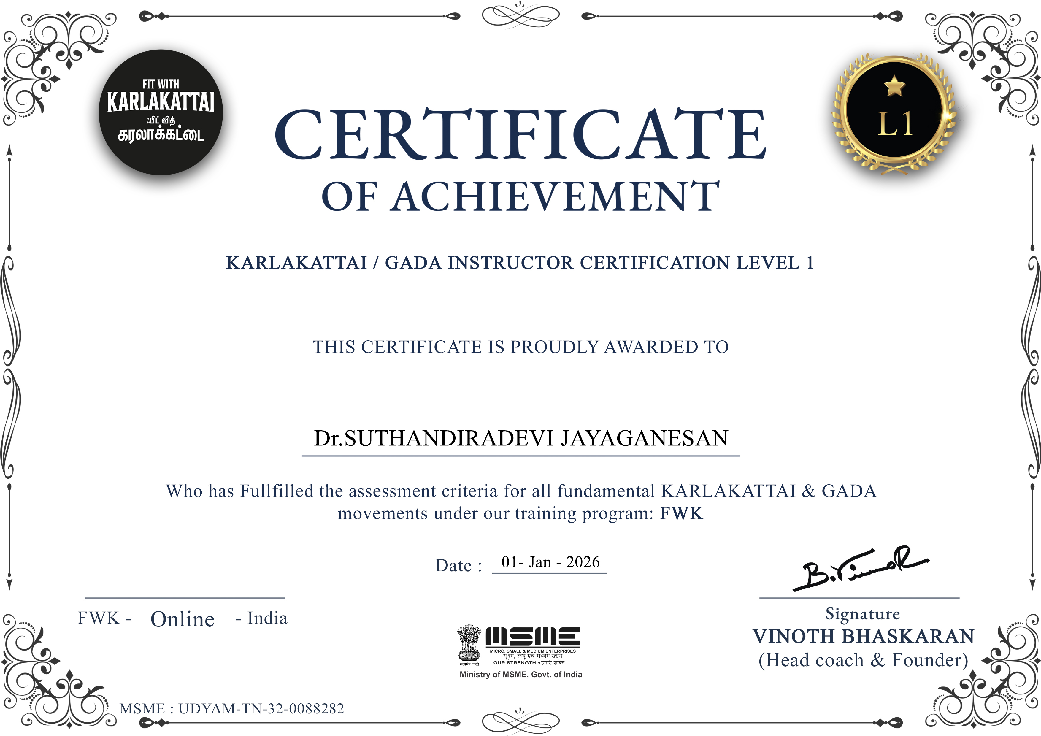 Dr.SUTHANDIRADEVI JAYAGANESAN